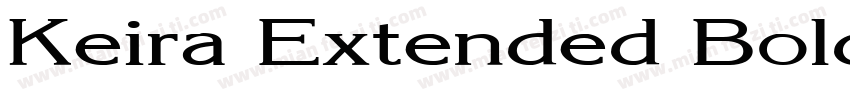 Keira Extended Bold Italic字体转换